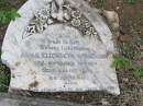 Anna Elizabeth WISSEMANN
geb 13 Sep 1814, gest 12 Mai 1901
aged 86
Hoya Lutheran Cemetery, Boonah Shire