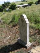 Elisabeth FRITZ
b: 15 Jun 1894
d: 21 Sep 1895
Hoya Lutheran Cemetery, Boonah Shire