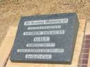 Andrew Douglas GALL,
son brother,
born 2 Feb 1981,
died suddenly 22 Jan 1994;
Jandowae Cemetery, Wambo Shire