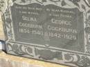 Selina COCKBURN,
wife mother,
1854 - 1940;
George COCKBURN,
husband father,
1842 - 1929;
Jondaryan cemetery, Jondaryan Shire