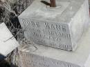 John KANE,
husband of Rose KANE,
native of Garvagh Ireland,
died 25 Dec 1903 aged 76 years;
Jondaryan cemetery, Jondaryan Shire