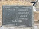 Rosanna B. WICKS,
d1895 - 1938;
Jondaryan cemetery, Jondaryan Shire