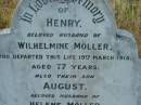 
Henry
(husband of) Wilhelmine MOLLER
19 Mar 1918, aged 77
(son) August (husband of) Helene MOLLER
7 Aug 1918, aged 49
Engelsburg Baptist Cemetery, Kalbar, Boonah Shire
