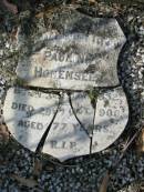 Pauline HOHENSEE
b: 3 May 1832, d: 28 Oct 1909, aged 77
Kalbar Catholic Cemetery, Boonah Shire