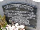 Ivy May MOORCROFT, wife mother,
died 4 March 1959 aged 50 years;
William Henry MOORCROFT, father,
died 31 August 1967;
Kandanga Cemetery, Cooloola Shire