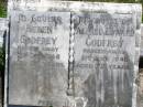 Helen GODFREY,
died 6 Dec 1945 aged 82 years;
Alfred Edward GODFREY,
died 21 June 1946 aged 72 years;
Kandanga Cemetery, Cooloola Shire