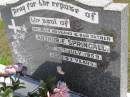Arthur F. SPRINGALL, husband father,
died 16 July 1959 aged 53 years;
Kandanga Cemetery, Cooloola Shire