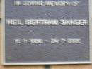Neil Bertram SANGER
b: 15 Jan 1938, d: 24 Jul 2008
Kenmore-Brookfield Anglican Church, Brisbane