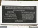 parents;
John MADSEN,
born 28-9-1919,
died 10-10-2002;
Enid Lydia MADSEN,
born 14-9-1916,
died 5-9-1987;
Kilkivan cemetery, Kilkivan Shire
