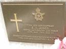 E.S. JONES,
died 25 May 1960 aged 59 years,
missed by wife Vera, sons & daughters;
Kilkivan cemetery, Kilkivan Shire