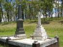 Julia Anne FRASER,
died 6 Feb 1910 aged 28 years;
William Grant FRASER,
father,
died 18 Aug 1921 aged 47 years;
John COLEMAN,
died Dunoine Kilkivan 6 May 1923 aged 70 years,
erected by wife;
Catherine COLEMAN,
wife,
died 24 Jan 1935 aged 75 years;
Kilkivan cemetery, Kilkivan Shire