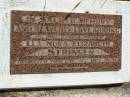 Ela Nora Elizabeth STRINGER,
mother,
died 31 Oct 1970;
Kilkivan cemetery, Kilkivan Shire