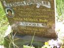 Sylvia Mildred Bede MOORE,
wife mother grandmother great-grandmother,
died 17 July 1998 aged 73 years;
Kilkivan cemetery, Kilkivan Shire