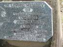John Daniel (Dan) LUNDH,
son brother,
died 7 Feb 1945 aged 18 years;
Kilkivan cemetery, Kilkivan Shire