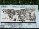 Harry R. ZARNLEITER,
died 1959 aged 69 years;
Edna C. ZARNLEITER,
died 1971 aged 70 years;
Kilkivan cemetery, Kilkivan Shire
