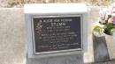 Alice Kim Foong STUMM
b: 20 Mar 1956
d: 7 Mar 2012
husband Paul
children Daniel, Michelle
Kilkivan cemetery, Kilkivan Shire