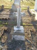 Irene Mary,
only daughter of W. & L. DUNN,
died Legume 20 Dec 1912 aged 8 years;
Killarney cemetery, Warwick Shire