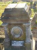 George BULL,
died 26 Dec 1914 aged 52 years;
Catherine BULL,
died 9 Oct 1918 aged 54 years;
Ivy BULL,
died 10 Aug 1917 aged 20 years;
Killarney cemetery, Warwick Shire