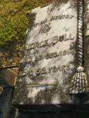 George BULL,
died 26 Dec 1914 aged 52 years;
Catherine BULL,
died 9 Oct 1918 aged 54 years;
Ivy BULL,
died 10 Aug 1917 aged 20 years;
Killarney cemetery, Warwick Shire