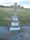 James,
husband of Catherine HUGHES,
died 2 Feb 1921 aged 76 years;
Mary,
daughter,
died 19 Nov 1898 aged 2 years;
Catherine,
wife,
died 11 Nov 1929 aged 74 years;
Killarney cemetery, Warwick Shire