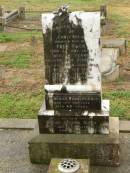 Christina,
wife of Fred RACH,
died 5 Nov 1894 aged 18 12 years;
William Joseph,
son of Fred & Cecilia RACH,
died 11 Sept 1909 aged 9 12 months;
Frederick Rudolph RACH,
husband father,
died 12 May 1935 aged 68 years;
Annie Cecilia RACH,
mother,
died 10 Jan 1954 aged 75 years;
Killarney cemetery, Warwick Shire