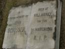 John SCHUSSER,
died Killarney 1 March 1911;
Killarney cemetery, Warwick Shire