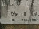 Edward GRAYSON,
died 2 Dec 1949;
Killarney cemetery, Warwick Shire