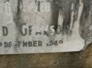 Edward GRAYSON,
died 2 Dec 1949;
Killarney cemetery, Warwick Shire
