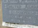 Walter Albert BLOOMFIELD,
died 4 July 1970 aged 59 years;
Killarney cemetery, Warwick Shire