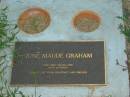 June Maude GRAHAM,
died 28 March 1996 aged 55 years;
Killarney cemetery, Warwick Shire