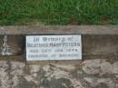 Cuthbert Edward PETERS,
died 20 Jan 1939 aged 42 years;
Susan PETERS,
died 27 Sept 1937 aged 80 years;
Beatrice Mary PETERS,
died 30 Jan 1940,
cremated Brisbane;
John PETERS,
died 25 Sept 1937 aged 81 years;
Killarney cemetery, Warwick Shire