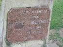 George R. MEDHURST,
brother,
died 9? Oct 1964 aged 75 years;
Killarney cemetery, Warwick Shire