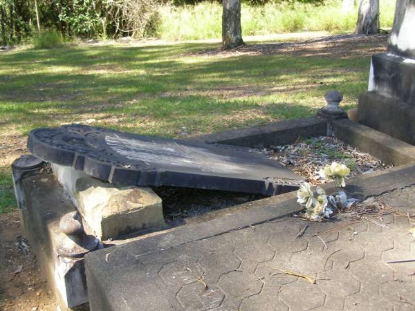 sons brothers;  | John H. SASS,  | died 23 May 1901 aged 24 years;  | James C. BLOCK,  | died 4 July 1915 aged 24 years;  | Lawnton cemetery, Pine Rivers Shire  | 