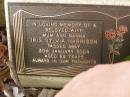 Iris Sylvia HARRISON,
wife mum nanna,
died 30 Jan 2004 aged 69 years;
Lawnton cemetery, Pine Rivers Shire