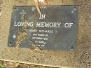 Henry RICHARDS,
died 9 March 1936 aged 70 years;
Lawnton cemetery, Pine Rivers Shire