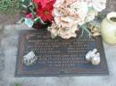 Margaret Josephine (Marge) KENNEDY,
born 9-19-1919 County Tyrone Ireland,
died 9-2-1989 aged 69 years,
mum nana;
Randolph William James (Tom) KENNEDY,
born 23-12-1914 Goombungee Qld,
died 13-6-1999 aged 84 years,
dad poppa;
Lawnton cemetery, Pine Rivers Shire