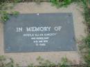 Myrtle Ellen DOHERTY,
died 10 Aug 1979 aged 70 years;
Lawnton cemetery, Pine Rivers Shire