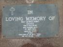 Rolf George Henry BAKKE,
born Oslo Norway,
died 1 Sept 1974 aged 69 years;
Lawnton cemetery, Pine Rivers Shire