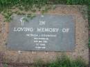 Patricia J. ODONOHUE,
died 16 Nov 1982 aged 52 years;
Lawnton cemetery, Pine Rivers Shire