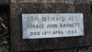 Horace John BARNETT
d: 19 Apr 1925
Legume cemetery, Tenterfield, NSW