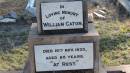 Mary CATON
d: 9 Apr 1922 aged 65
William Caton
d: 16 Nov 1935 aged 85
Leyburn Cemetery
