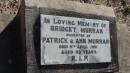 Bridget MURRAN
d: 5 Apr 1951 aged 92
daughter of Patrick and Ann MURRAN
Leyburn Cemetery