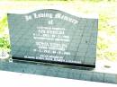 
parents;
Abi KERLIN, 
6-1-1912 - 10-2-1956 accidentally drowned;
Edna KERLIN (nee NIETHE),
17-2-1915 - 20-8-2001;
missed by Elaine John, Rit, Karen & families;
Lockrose Green Pastures Lutheran Cemetery, Laidley Shire
