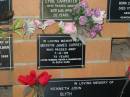 Mervyn James CURREY,
died 7-6-98 aged 72 years,
husband father grandfather;
Lower Coomera cemetery, Gold Coast