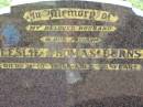 
Leslie Thomas BURNS
d: 31 Oct 1976, aged 50
Lowood General Cemetery

