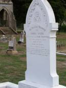 Emma Speck,
wife of John CHAPPELL,
died 14 July 1915 aged 30 years;
Ma Ma Creek Anglican Cemetery, Gatton shire