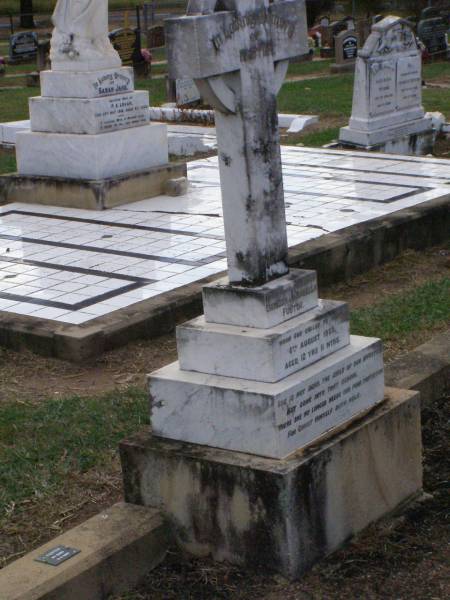 Hester, daughter of Ebenezer & Isabella FOSTER,  | died 6 Aug 1923 aged 12 years 11 months;  | Ma Ma Creek Anglican Cemetery, Gatton shire  | 