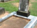 Mira EDWARDS, mother,
died 8 July 1910 aged 72 years;
Maclean cemetery, Beaudesert Shire