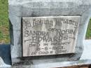 Sandra Robin EDWARDS,
died in infancy 18-5-1953;
Maclean cemetery, Beaudesert Shire