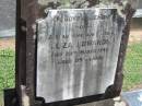 Eliza EDWARDS, wife mother,
died 28 March 1940 aged 59 years;
Maclean cemetery, Beaudesert Shire